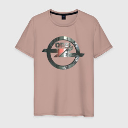 Мужская футболка хлопок Opel 3D лого