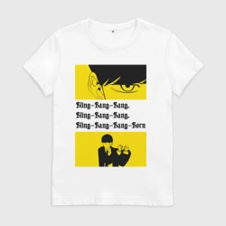 Женская футболка хлопок Танцующий Мэш  - Mashle