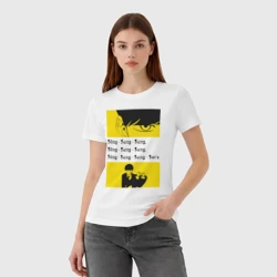 Женская футболка хлопок Танцующий Мэш  - Mashle - фото 2