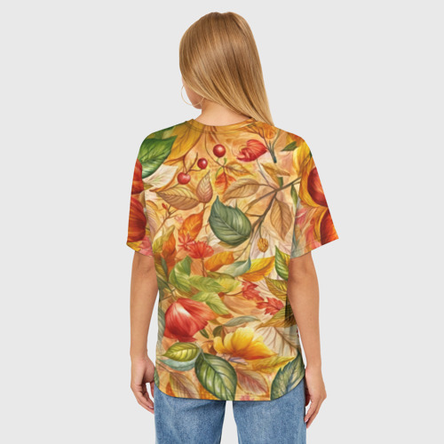 Женская футболка oversize 3D Яблочный сет , цвет 3D печать - фото 4