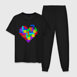 Мужская пижама хлопок Color tetris