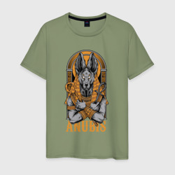 Анубис арт – Мужская футболка хлопок с принтом купить со скидкой в -20%