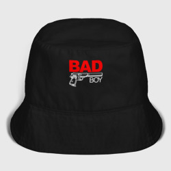 Мужская панама хлопок Bad boy - with gun  