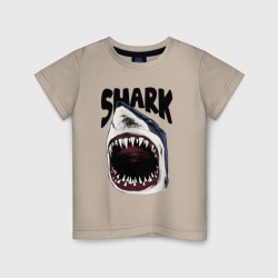 Детская футболка хлопок Пасть акулы арт