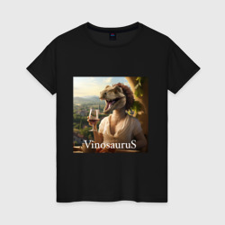Винозавра Кудрявая – Женская футболка хлопок с принтом купить со скидкой в -20%