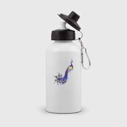 Фиолетовый павлин – Бутылка спортивная с принтом купить со скидкой в -15%