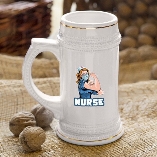 Кружка пивная Good nurse - фото 4