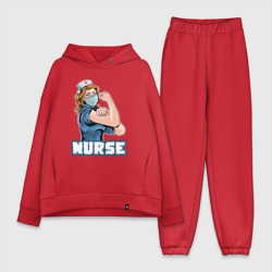 Женский костюм хлопок Oversize Good nurse