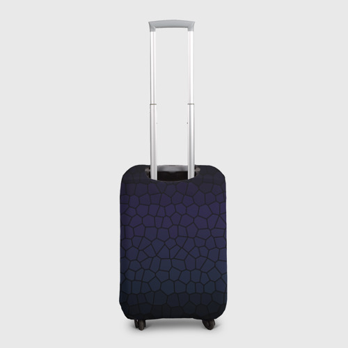 Чехол для чемодана 3D Чёрно-фиолетовый мозаика крупная, цвет 3D печать - фото 2
