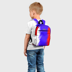 Детский рюкзак 3D Штрихи триколор
