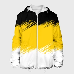 Мужская куртка 3D Имперский флаг России штриховка