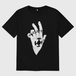 Мужская футболка хлопок Oversize Трафальгар Д Ватер Ло руки