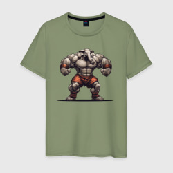 Гигантский страж – Мужская футболка хлопок с принтом купить со скидкой в -20%