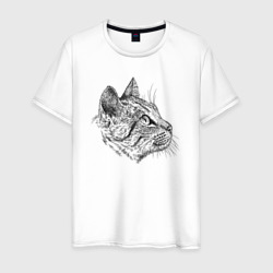 Кошкина мордашка – Мужская футболка хлопок с принтом купить со скидкой в -20%