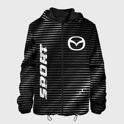 Мужская куртка 3D Mazda sport metal, цвет 3D печать