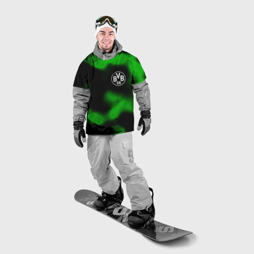 Накидка на куртку 3D Borussia sport halftone, цвет 3D печать - фото 3