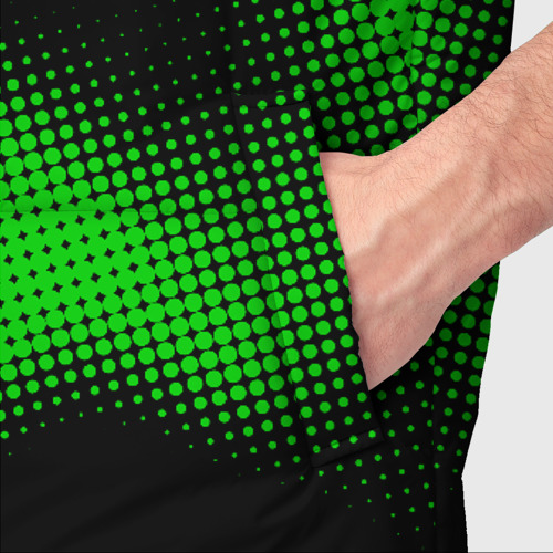 Мужской жилет утепленный 3D Borussia sport halftone, цвет черный - фото 6