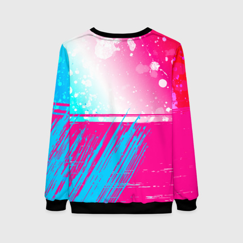 Женский свитшот 3D Borussia neon gradient style посередине, цвет 3D печать - фото 2