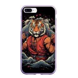 Тигр в стойке  тайский бокс – Чехол для iPhone 7Plus/8 Plus матовый с принтом купить