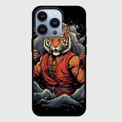 Тигр в стойке  тайский бокс – Чехол для iPhone 13 Pro с принтом купить