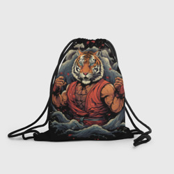 Тигр в стойке  тайский бокс – Рюкзак-мешок 3D с принтом купить со скидкой в -25%