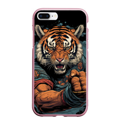 Тигр в стойке  тайский  бокс – Чехол для iPhone 7Plus/8 Plus матовый с принтом купить