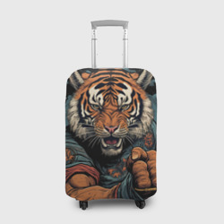 Тигр в стойке  тайский  бокс – Чехол для чемодана 3D с принтом купить