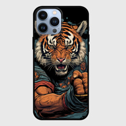 Тигр в стойке  тайский  бокс – Чехол для iPhone 13 Pro Max с принтом купить