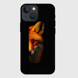Чехол для iPhone 13 mini Морда рыжей лисы