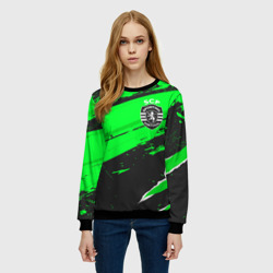 Женский свитшот 3D Sporting sport green - фото 2