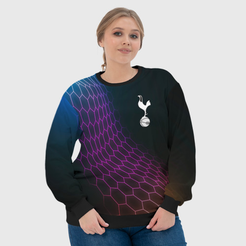 Женский свитшот 3D Tottenham футбольная сетка, цвет 3D печать - фото 6