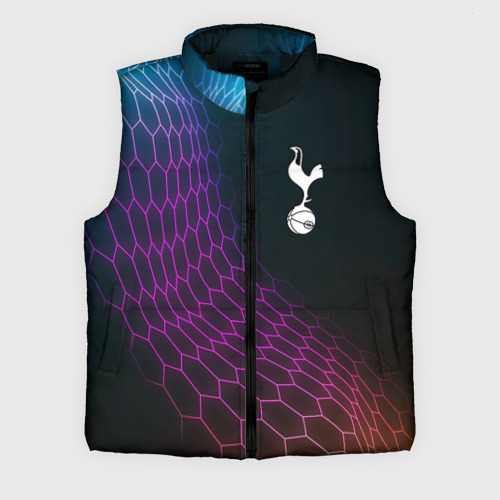 Мужской жилет утепленный 3D Tottenham футбольная сетка, цвет черный