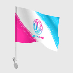 Флаг для автомобиля AC Milan neon gradient style