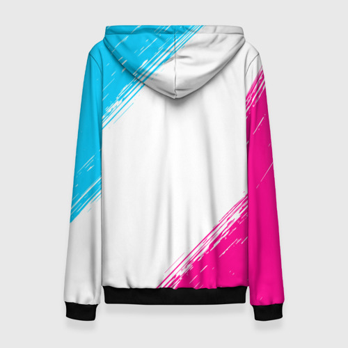 Женская толстовка 3D AC Milan neon gradient style, цвет 3D печать - фото 2