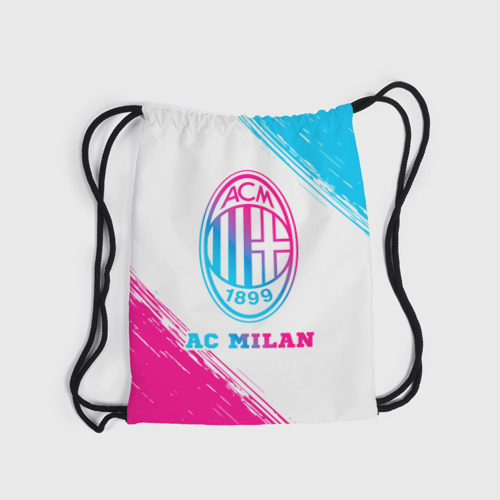 Рюкзак-мешок 3D AC Milan neon gradient style - фото 6