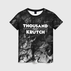 Женская футболка 3D Thousand Foot Krutch black graphite