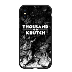 Чехол для iPhone XS Max матовый Thousand Foot Krutch black graphite