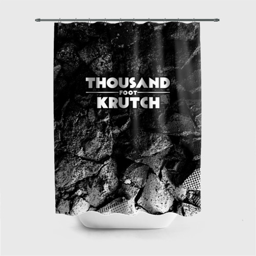 Штора 3D для ванной Thousand Foot Krutch black graphite