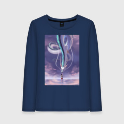 Женский лонгслив хлопок Тихиро Огино дракон