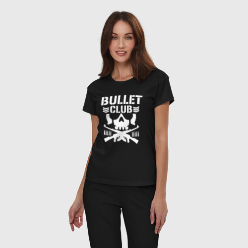 Женская пижама хлопок Bullet Club, цвет черный - фото 3