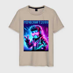 Мужская футболка хлопок Minecraft 2099 - ai art fantasy