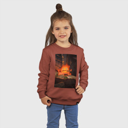 Детский свитшот хлопок Кальцифер огненный демон - фото 2