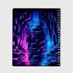 Тетрадь Minecraft - neon character ai art - фото 2