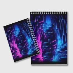 Блокнот Minecraft - neon character ai art - фото 2