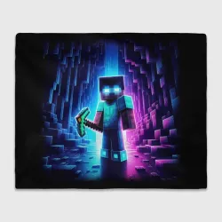 Плед 3D Minecraft - neon character ai art