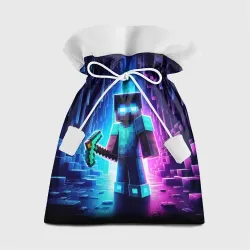Подарочный 3D мешок Minecraft - neon character ai art