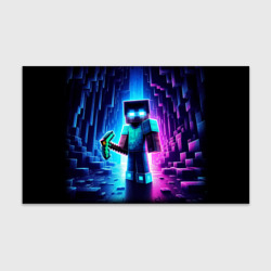 Бумага для упаковки 3D Minecraft - neon character ai art
