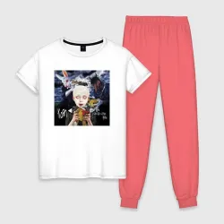 Женская пижама с белой футболкой хлопок Korn - See You on the Other Side