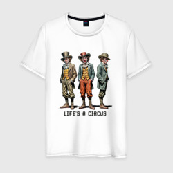 Прикол клоуны жизнь цирк – Мужская футболка хлопок с принтом купить со скидкой в -20%