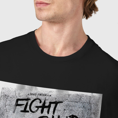 Мужская футболка хлопок Fihgt club poster, цвет черный - фото 6